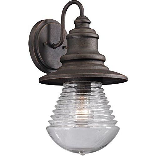  ELK Lighting 470451 Westport Collection 1 Light Outdoor Sconce, 15 x 8 x 9, Weathered Charcoal