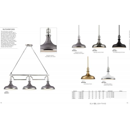  ELK Lighting Elk Lighting 570821 Ceiling-Pendant-fixtures, Nickel