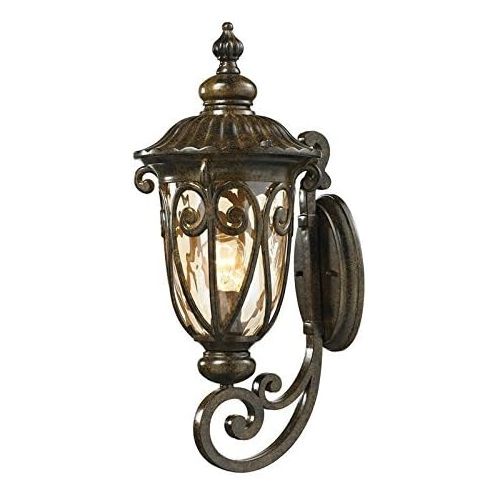  ELK Lighting 450711 Logansport Collection 1 Light Outdoor Sconce, 22 x 10 x 11, Hazelnut Bronze