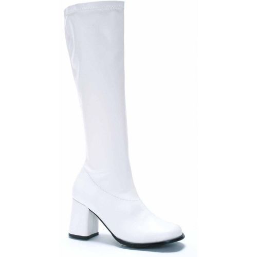  ELLIE SHOES Gogo White Boots Womens Adult Halloween Costume Accessory