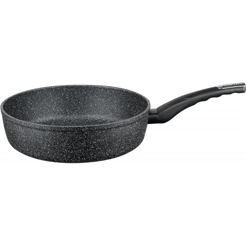  ELO 61208 Schmorpfanne Granit Evolution 28 cm Bratpfanne, Aluminium, schwarz