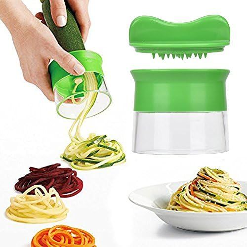  ELander eLander Spiralschneider Set, Gemuesespaghetti Kartoffel, Zucchini, Spargelschaler, Gurkenschneider, Gemuese Spiralschneider