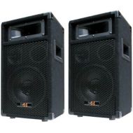 E Lektron PW20 2x 400 W DJ Party Speakers Pair 8 Inch Bass