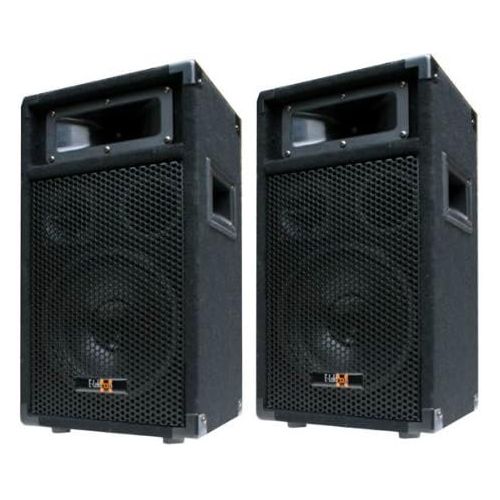  E Lektron PW20 2x 400 W DJ Party Speakers Pair 8 Inch Bass