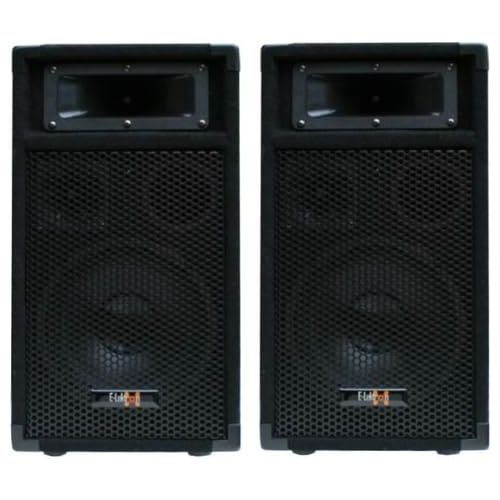  E Lektron PW20 2x 400 W DJ Party Speakers Pair 8 Inch Bass