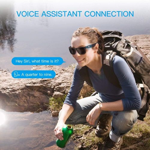  [아마존베스트]Bluetooth Sunglasses, Elinksmart TWS Sunglasses Open-Ear Audio Speakers to Enjoy Music/Answer Calls/Activate Voice Assistants, Bluetooth 5.0 Blue Light Glasses with UV Protection