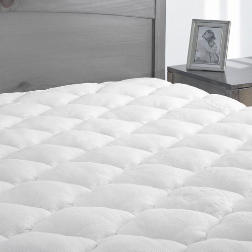  ELuxurySupply eLuxury Rayon from Bamboo blend Mattress Pad in White