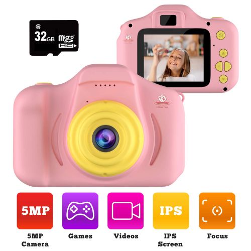  EMAAS Kiditos Kids Digital Camera - HD Mini Camera Toy Recorder for 3-11 Years Old Kids - Shockproof -1080P Toddler Video Recorder and Photography - Gift for Boys & Girls Includes Bonus