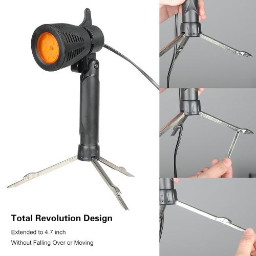  Emart Photography LED Continuous Light Lamp 5500K Portable Camera Photo Lighting for Table Top Studio - 2 Sets