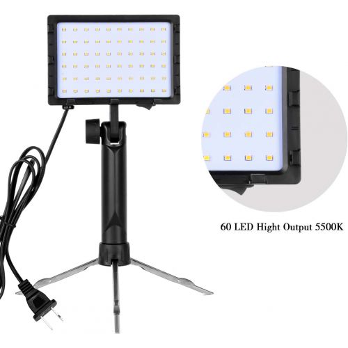  [아마존베스트]Emart 60 LED Continuous Portable Photography Lighting Kit for Table Top Photo Video Studio Light Lamp with Color Filters - 2 Packs