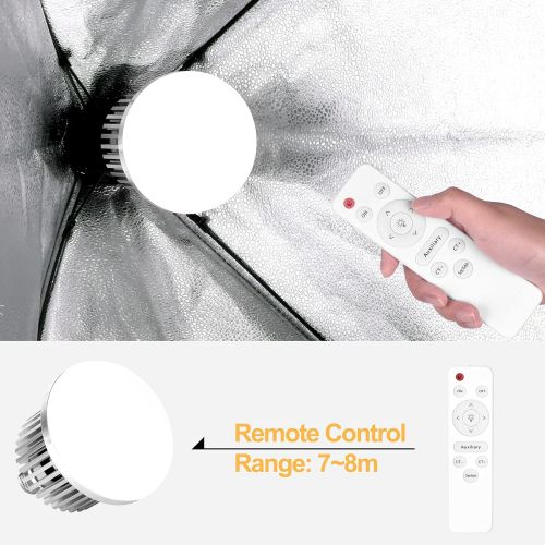  [아마존베스트]Emart Professional Photography Remote Control LED Light Bulb, Adjustable Color Temperature 3000k to 5500k Lighting Photo Studio Lamp with 3 Light Modes and 10 Brightness Levels - 2