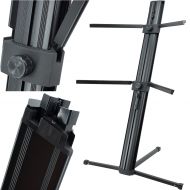 EMB Professional CKS508 Professional 2-Tier Column Keyboard Stand with 5/8 Mic Mount - Black