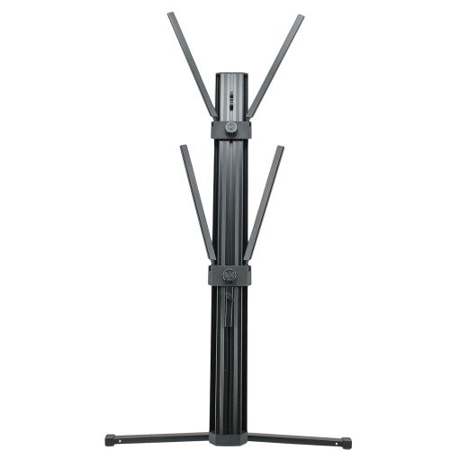  EMB Professional CKS508 Professional 2-Tier Column Keyboard Stand with 5/8 Mic Mount - Black