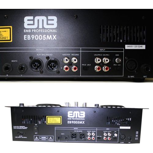  EMB - EB9005MX - NEW Professional DUAL CDUSBSDMP3 Mixer CDJ Scratch Player!