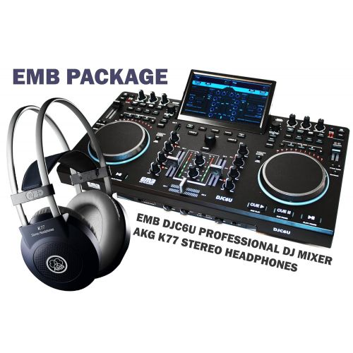  EMB DJC6U Professional Controller DJ MIXER 2 Jog Wheels Scratching