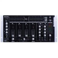 EMB MIX7 19 Rack Mount 4 Channel Professional Mixer w/Adjustable cross faders and more