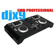 EMB Professional DJX9 4 Channels Controller DJ MIXER 2 Jog Wheels Scratching+Controlling