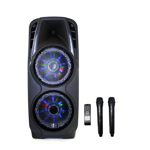  EMB PKL5000 1800W 2x10 PA Rechargeable Speaker System Built-in BluetoothSDMMCUSBGuitar Jack