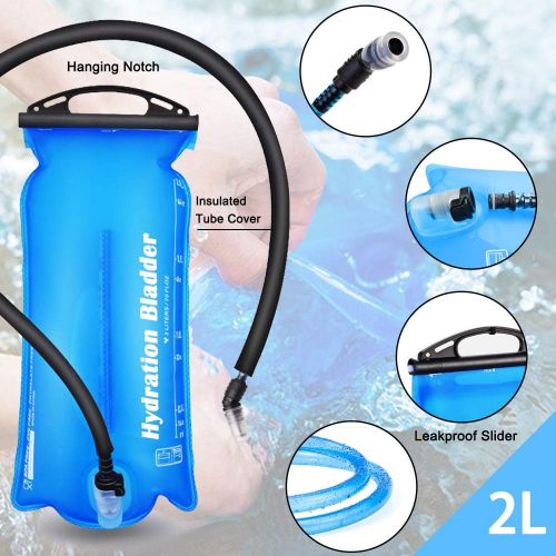  EMDMAK Hydration Pack Backpack with 2L Water Bladder for Outdoor Hiking Running Cycling Camping Climbing