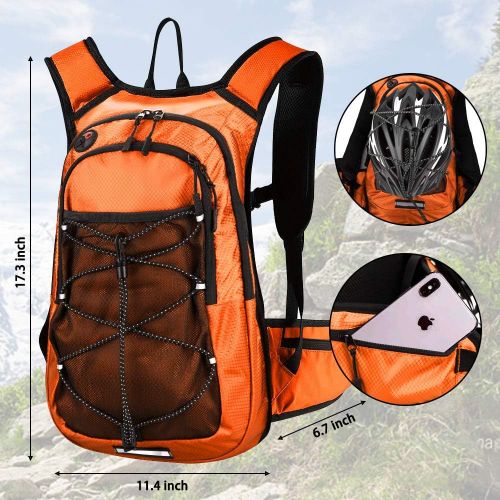  EMDMAK Hydration Pack Backpack with 2L Water Bladder for Outdoor Hiking Running Cycling Camping Climbing