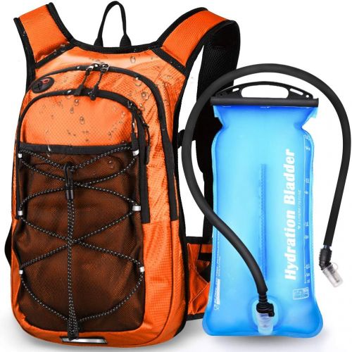  EMDMAK Hydration Pack Backpack with 2L Water Bladder for Outdoor Hiking Running Cycling Camping Climbing