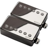 EMG 57/66 Bridge and Neck Humbucker Guitar Pickups Set, Black Chrome