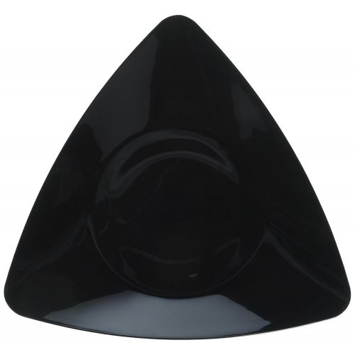  EMI Yoshi Koyal Triangles Luncheon Plates, Black, Set of 10