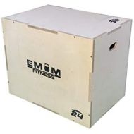 [아마존베스트]EMOM Fitness Plyo Box  Jump Box with 3 Different Heights  3 in 1  Includes Screws  76 × 61 × 51 cm and 30.24 inches, 20 inches, etc. Suitable for Box Jumps