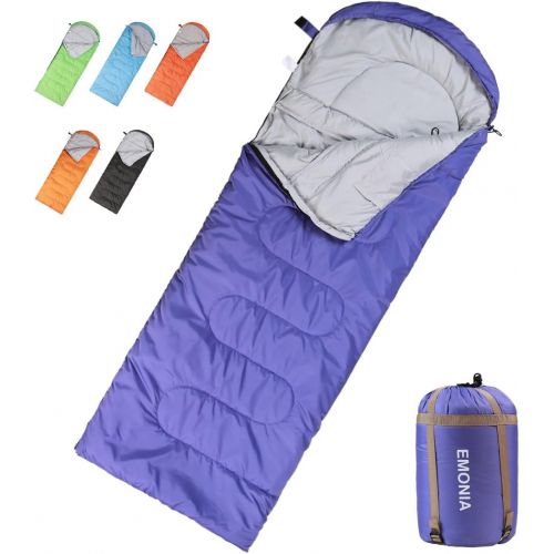  [아마존 핫딜]  [아마존핫딜]EMONIA Emonia Camping Sleeping Bag, 3 Season Waterproof Outdoor Hiking Backpacking Sleeping Bag Perfect for Traveling,Lightweight Portable Envelope Sleeping Bags for Adults,Kids,Girls and