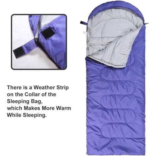  [아마존 핫딜]  [아마존핫딜]EMONIA Emonia Camping Sleeping Bag, 3 Season Waterproof Outdoor Hiking Backpacking Sleeping Bag Perfect for Traveling,Lightweight Portable Envelope Sleeping Bags for Adults,Kids,Girls and