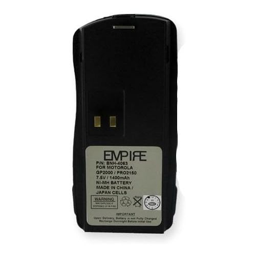 모토로라 EMPIRE Motorola Pro 2150 2-Way Radio Battery (Ni-MH 7.2V 1400mAh) Rechargeable Battery - Replacement for Motorola PMNN4063R Battery