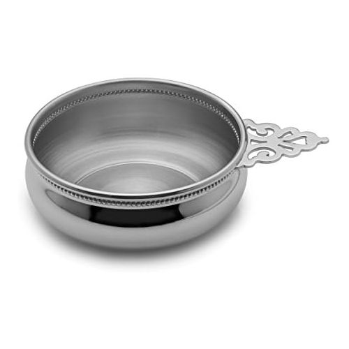  EMPIRE Beaded Pewter Porringer