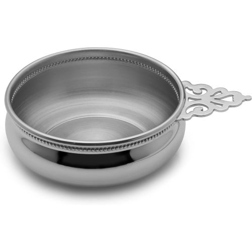  EMPIRE Beaded Pewter Porringer