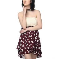 EMPYRE Empyre Ronia Burgundy Floral Tie Tube Dress