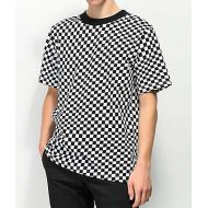 EMPYRE Empyre Wavy Checkered Black & White T-Shirt
