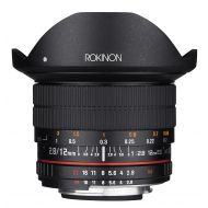 Rokinon 12mm F2.8 Ultra Wide Fisheye Lens for Nikon AE DSLR Cameras - Full Frame Compatible