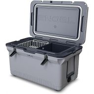 ENGEL 60 QT Ultra-Light Injection Molded Cooler - Ice Chest Keeps Ice up to 7 Days - Large Cooler Includes Wire Basket, Divider and Built-in Bottle Opener
