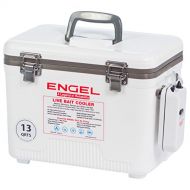 ENGEL Coolers 13 Quart Live Bait Cooler/Dry Box with Air Pump, White