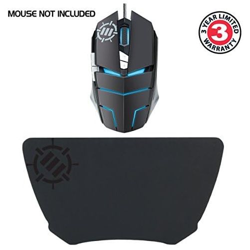  ENHANCE Gaming Mouse Wrist Rest - Firm Wrist Pad for PC Gamers and Esports Professionals with Ergonomic Support, Non-Slip Rubber Backing, Anti-Fray Design - Great for Gaming or Off