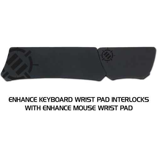  ENHANCE Gaming Mouse Wrist Rest - Firm Wrist Pad for PC Gamers and Esports Professionals with Ergonomic Support, Non-Slip Rubber Backing, Anti-Fray Design - Great for Gaming or Off