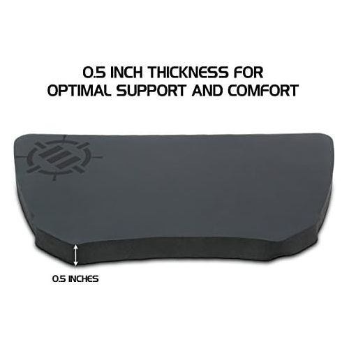  ENHANCE Gaming Mouse Wrist Rest - Firm Wrist Pad for PC Gamers and Esports Professionals with Ergonomic Support, Non-Slip Rubber Backing, Anti-Fray Design - Great for Gaming or Off