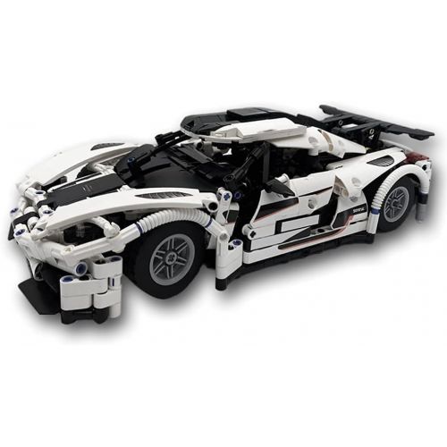  Enjbrick Car Building Kit,Cars Collectible Building Blocks Toy for Adults,1:14 Scale Race Car Model Engineering Toy 1250 Pieces