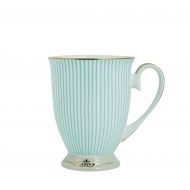 ENJOHOS Royal Vintage Porcelain Bone China Coffee Mug/Tea Cup/Gift Ideas (Royal Blue Stripe)