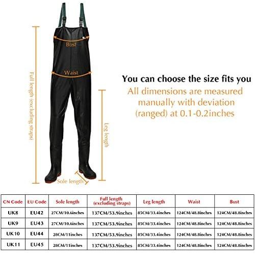  [아마존베스트]ENJOHOS Mens Waders Waterproof Fishing Trousers with Boots