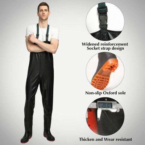  [아마존베스트]ENJOHOS Mens Waders Waterproof Fishing Trousers with Boots