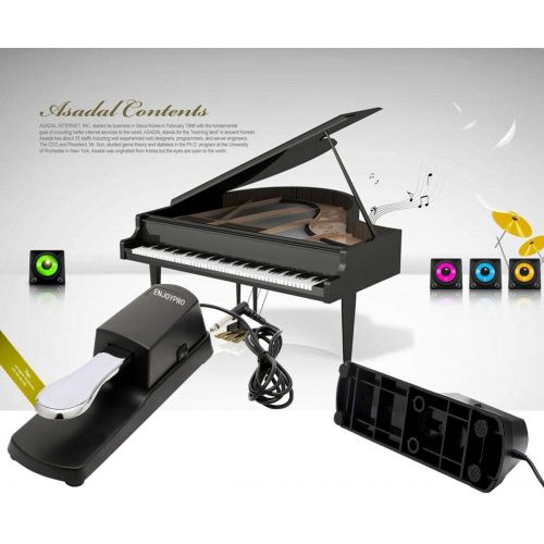  [아마존베스트]ENJOYPRO Sustain Pedal, Electronic Piano Keyboard Pedal, Universal Foot Damper Pedal with 1/4 Inch Plug