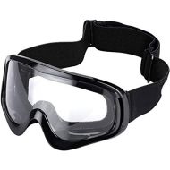 ENKEEO Motorcycle Goggles ATV Dirt Bike Off Road Racing MX Goggles Dust Proof Bendable Eyewear for Cycling Motocross Skiing