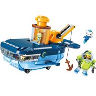 Enlighten for Age 6+ Building Block Octonauts GUP-C Blue Whale Vehicle & Barnacles Kwazii Tweak 630pcs Building Brick Set-Without Original Box