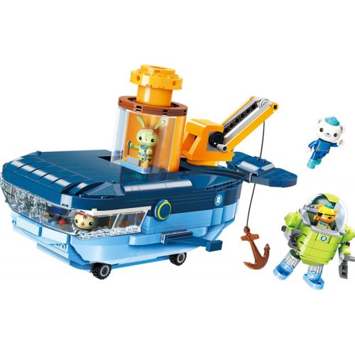  Enlighten for Age 6+ Building Block Octonauts GUP-C Blue Whale Vehicle & Barnacles Kwazii Tweak 630pcs Building Brick Set-Without Original Box