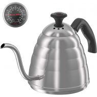 Gooseneck Pour Over Coffee Kettle, ENLOY Coffee Kettle Use for Drip Coffee and Tea 40oz/1.2L, Stainless Steel Pour Over Kettle with Fixed Thermometer for Exact Temperature